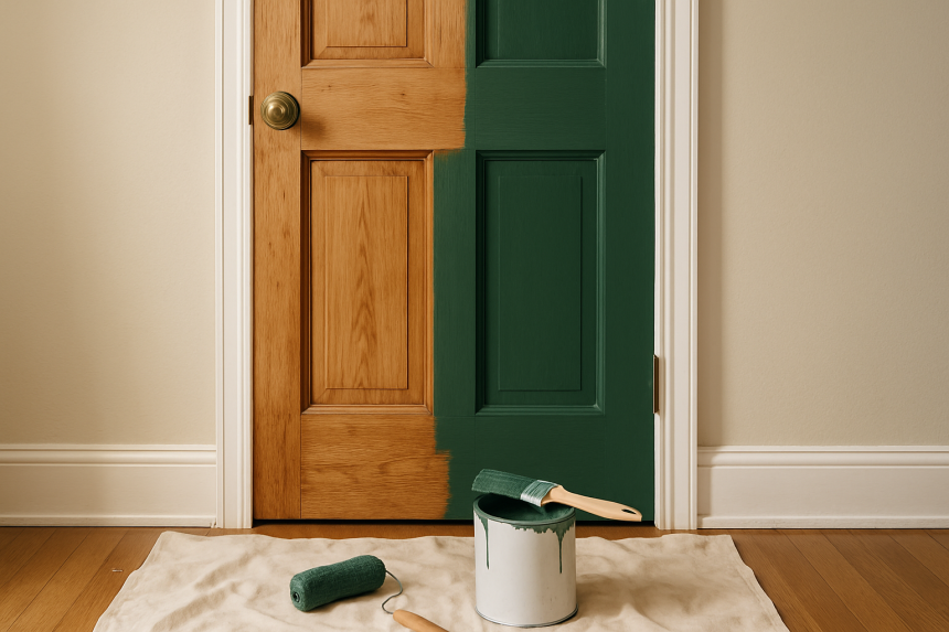 Repeindre une porte en bois : le guide complet pour un résultat impeccable et durable