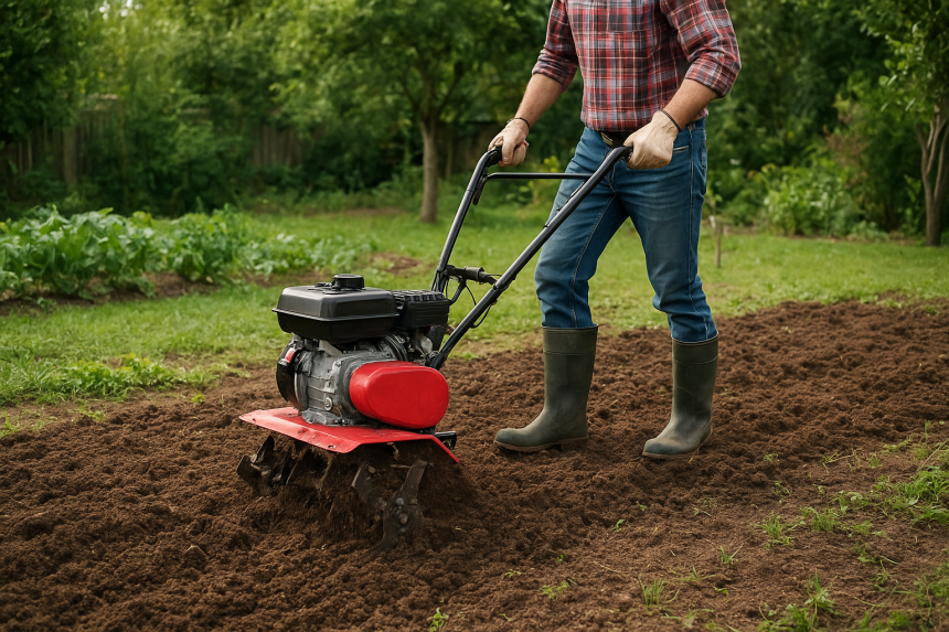 Comment retourner la terre avec un motoculteur