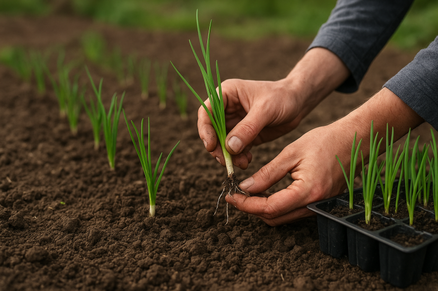 comment repiquer les oignons